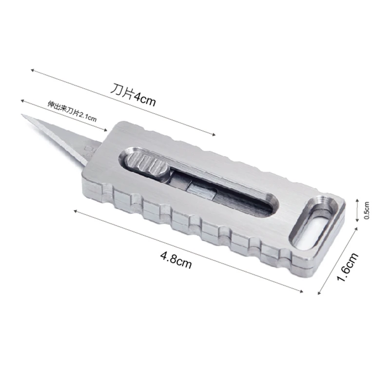 

Titanium Alloy Pocket Knife Multi Anticorrosion Resistance Folding Key Knife Office Outdoor Art Knife Engraved Self-Defens Tools