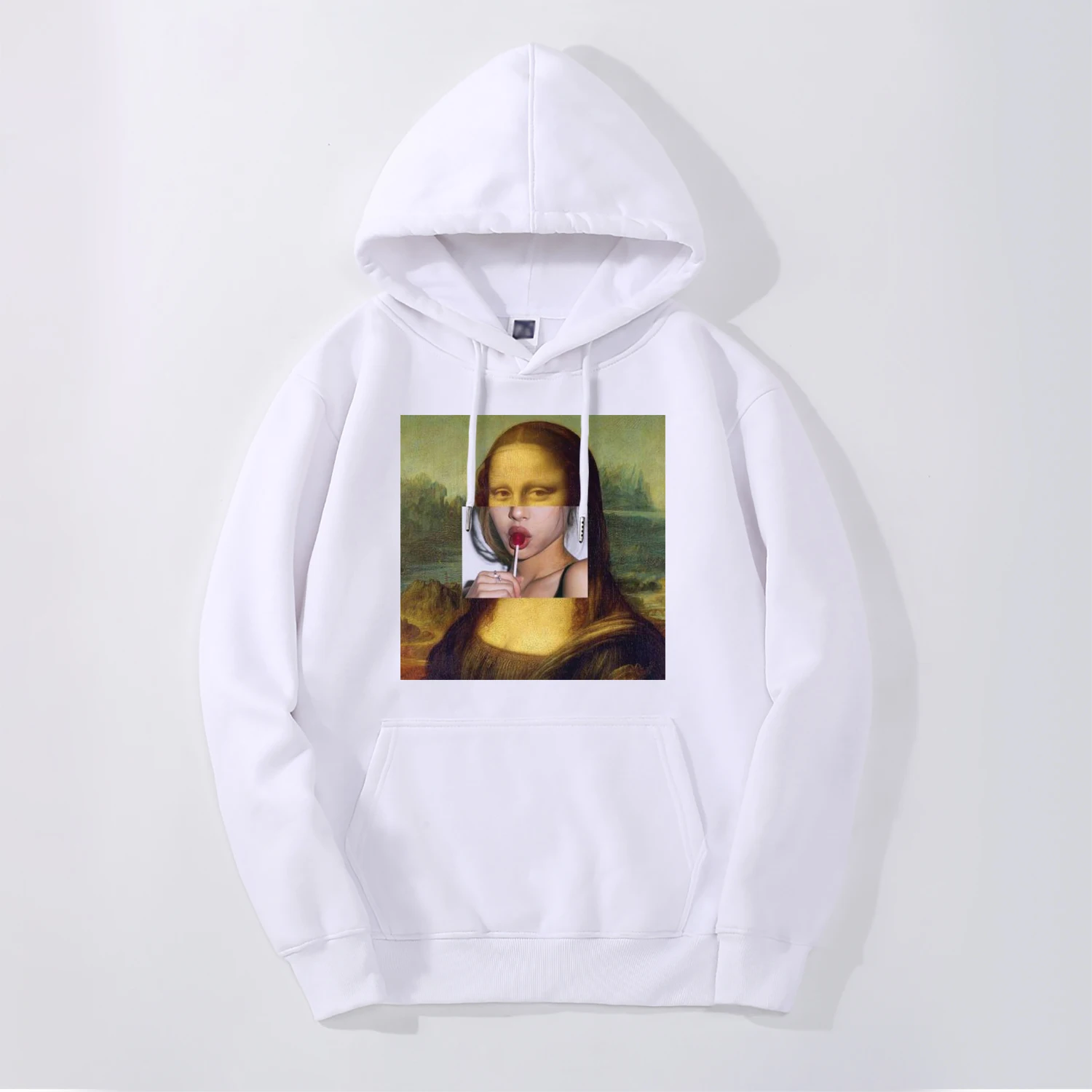 Mona Lisa толстовка мужская Billie Eilish осень зима мужская толстовка флисовая спортивная одежда свободный крой хип хоп толстовки