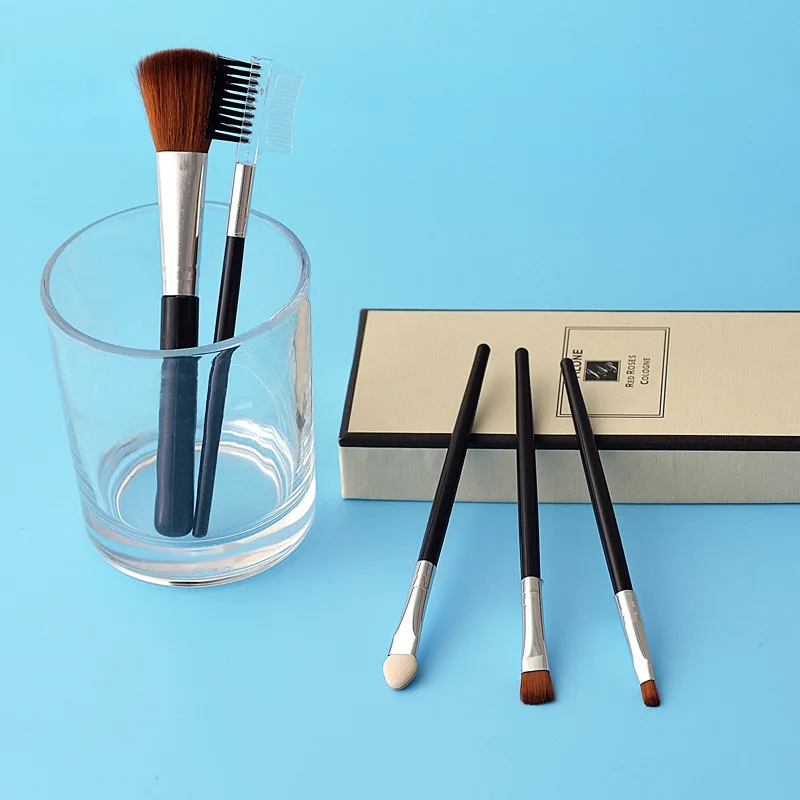 Кисти для макияжа 5 шт./лот кисти нанесения теней основы бровей подводки ресниц