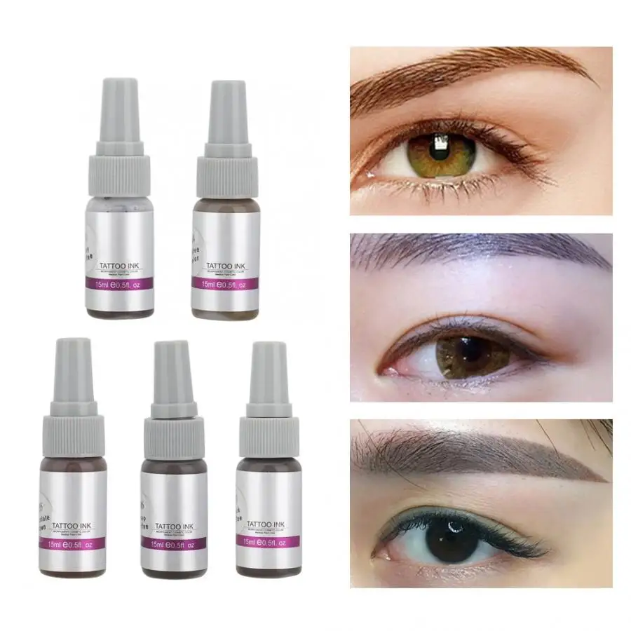 15 мл бровей татуировки растительный пигмент чернила инструмент для макияжа