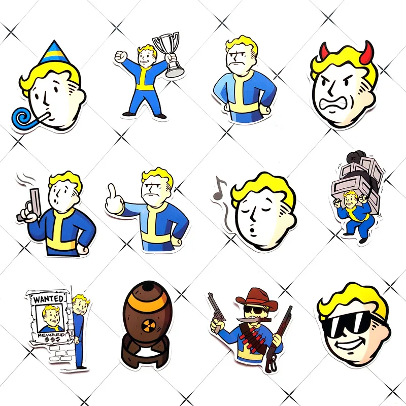 29 шт. наклейка Fallout для чемодана скейтборда телефона ноутбука мотоцикла