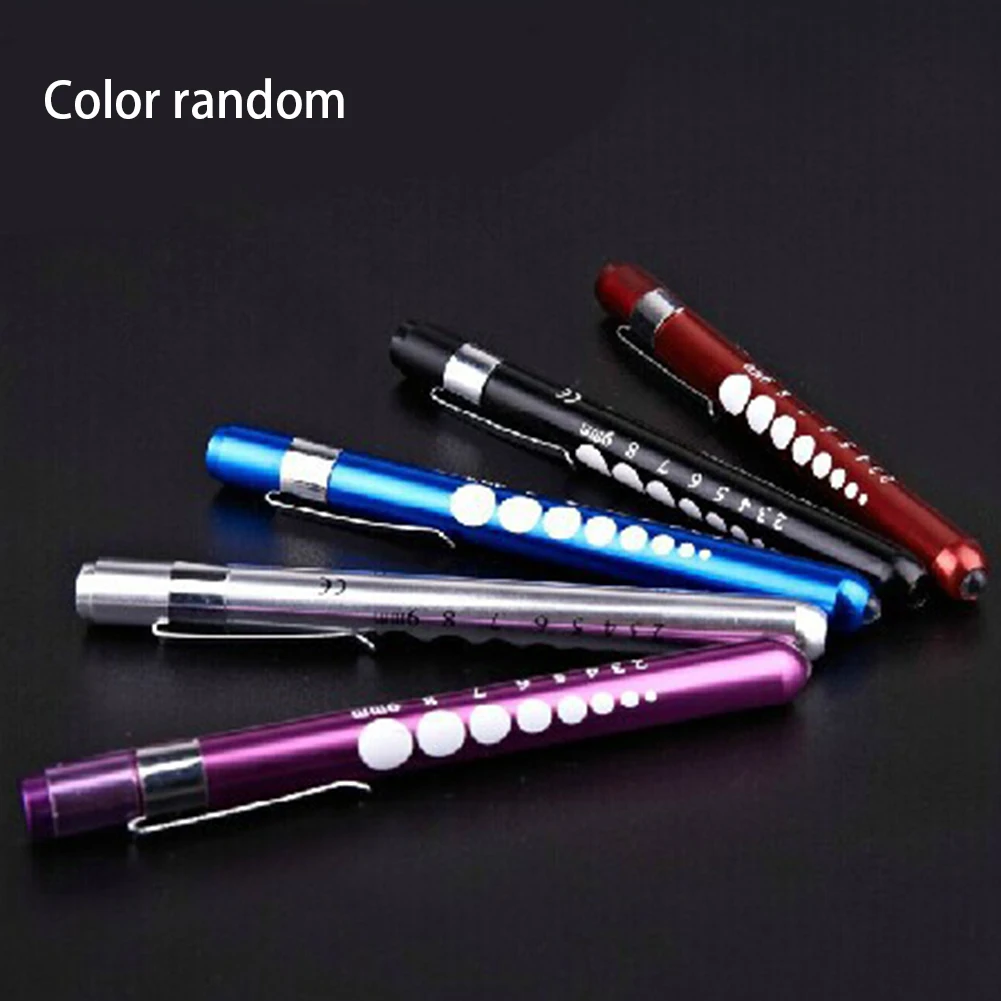 

Pocket Mouth Inspection Portable With Pupil Gauge Clip Tool Tick Mark Led Medical Pen Light Mini Ear Care Nursing