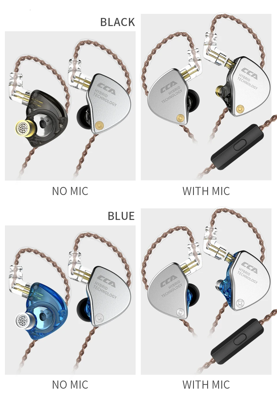 CCA CA4 1BA+ 1DD Гибридный в ухо наушники HIFI DJ монитор Fone de ouvido спортивная Гарнитура вкладыши для плотным верхним ворсом KZ AS10 ZS10 ZS7 AS06 ZSX