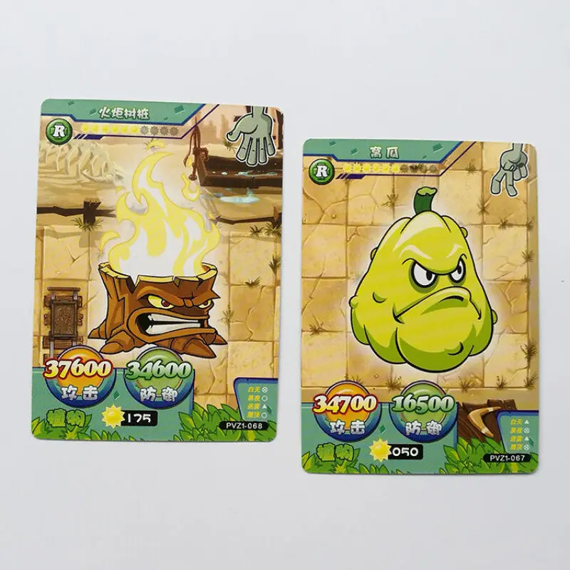 

240pcs/set Plants Vs Zombies Big Wave Beach Cards Plants Zombies Platinum Collect Card Pea Shooter Sunflower Trade Card Kid Toy