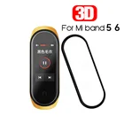 3D Защитное стекло для Xiaomi mi band 4 5 6, пленка для Amazfit Band 5, ремешок для часов 5, мягкая защита экрана для mi band 5, стеклянная пленка