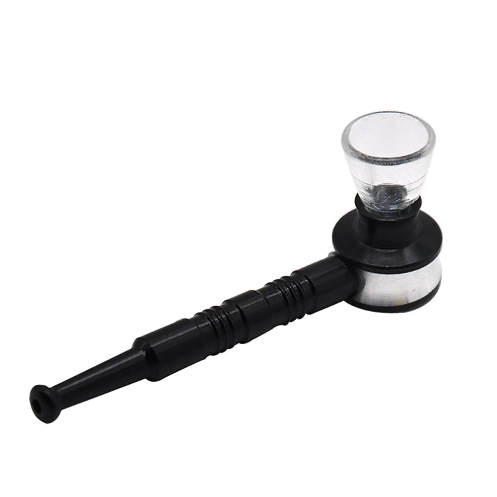 Алюминий курительная трубка с Стекло чаша Metal102mm/4 01 дюйм (ов) табачный дым