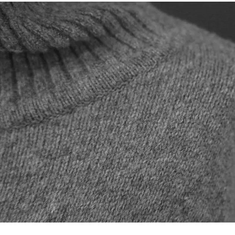 

Cashmere sweater women thick and loose plus size 2020 autumn and winter new high neck wool sweater mid-length sweater dress