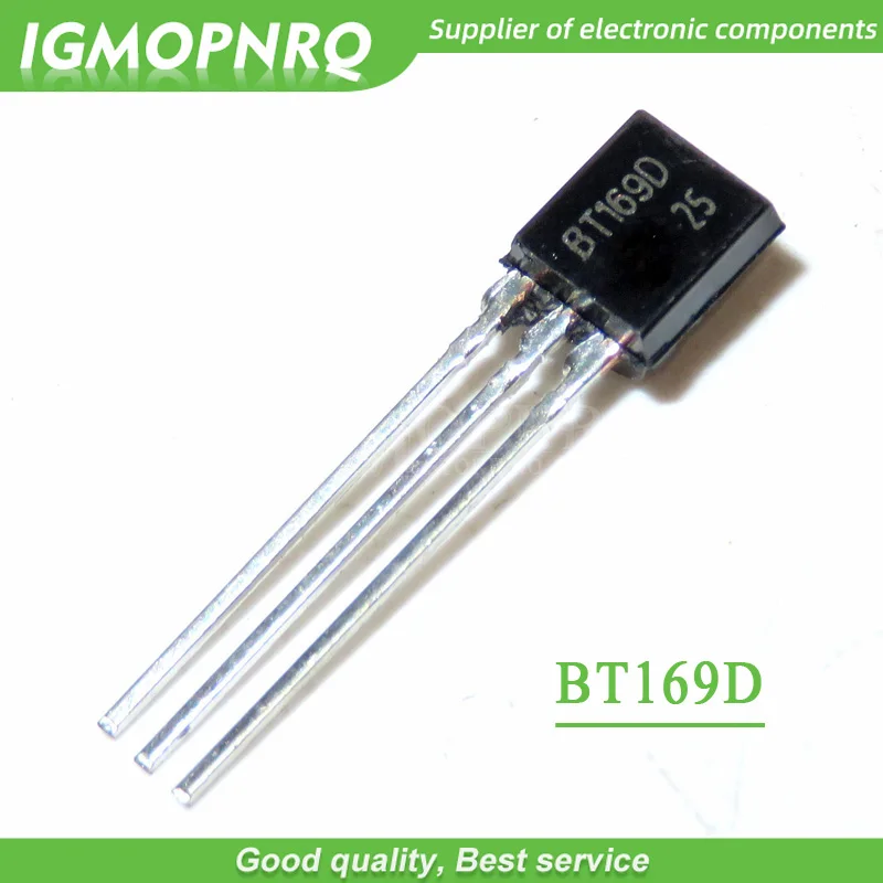 50 шт. BT169D BT169 TO 92 Triacs Тиристор SCR 400V 9A 3 контактный SPT новый оригинальный|c c| |