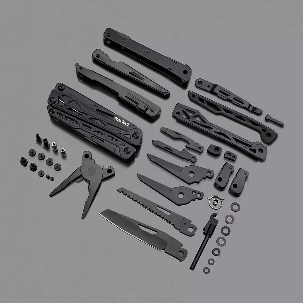 Многофункциональный нож NEXTOOL 10 в 1 портативный складной из нержавеющей стали