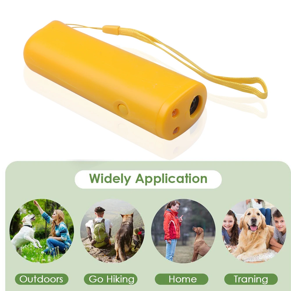 Ультразвуковой Отпугиватель собак 3 в 1 тренировочное устройство антилай стоп