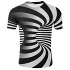 Новинка 2021, мужская летняя футболка с 3D принтом, Повседневная футболка в стиле оверсайз