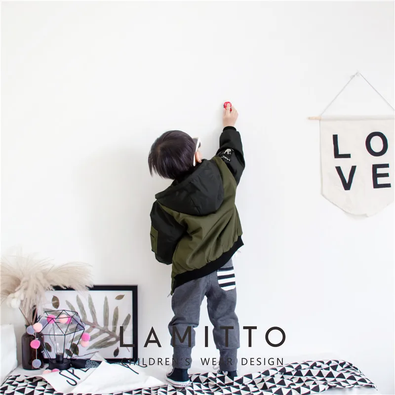 Зимняя куртка Tonytaobaby для мальчиков и девочек мотоциклетная с хлопковой