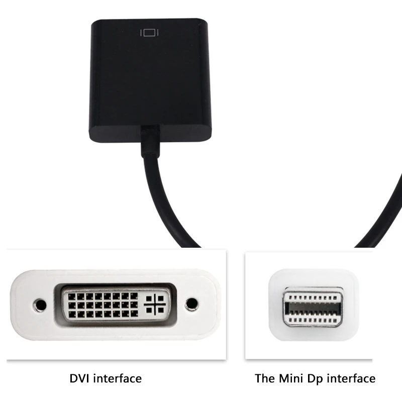 

Mini Dp to Dvi Adapter Cable,Minidp Male to Dvi Female for Hd 1080P Conversion Cable