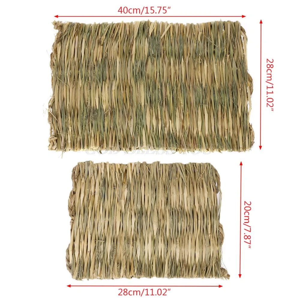 

Rabbit Grass Chew Mat Small Animal Hamster Guinea Pig Cage Bed House Pad Drop Shipping