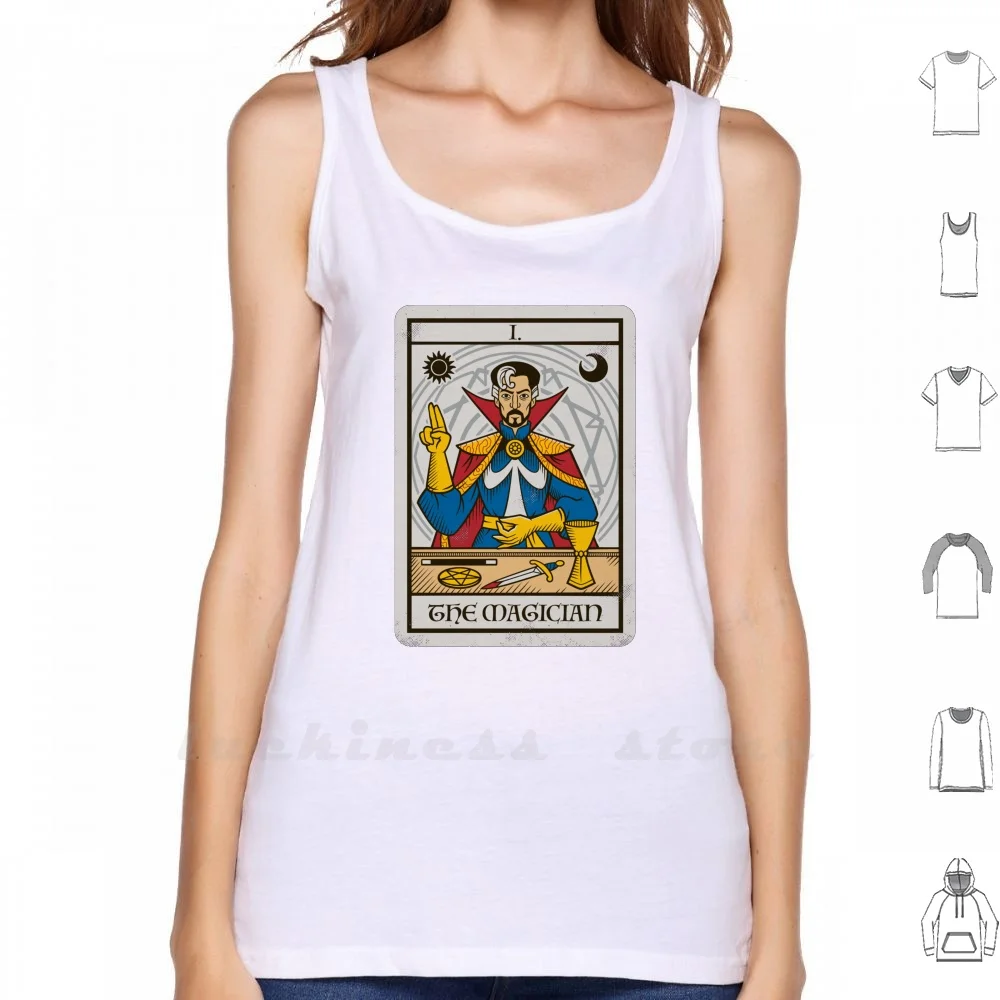 Странные Волшебные майки жилет без рукавов таро мистик Волшебный волшебник