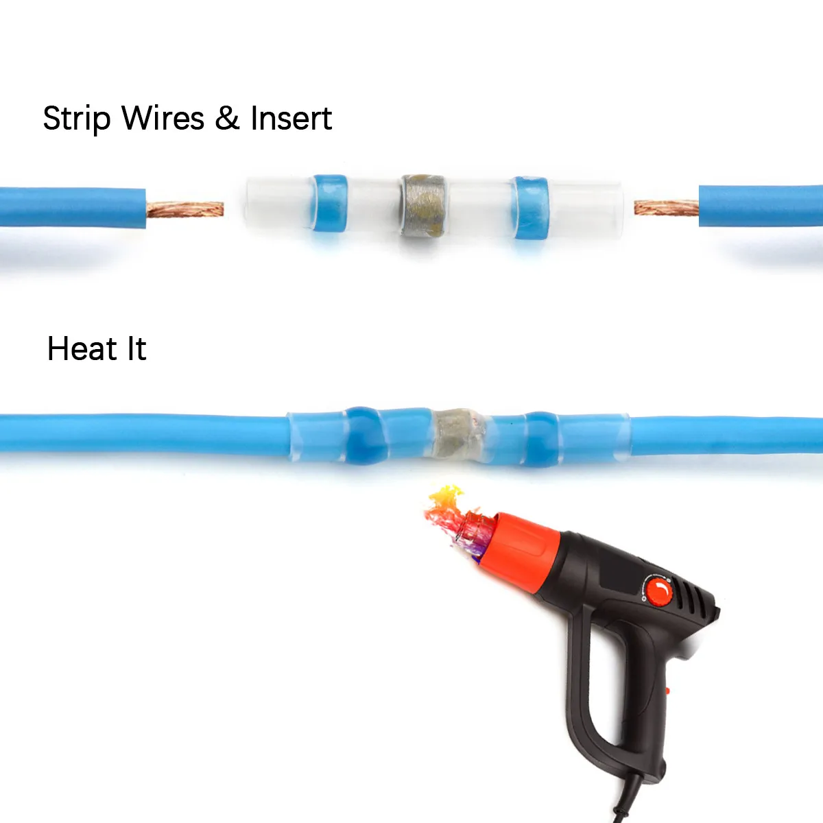 50 шт. Термоусадочные соединители для проводов|Терминалы| |