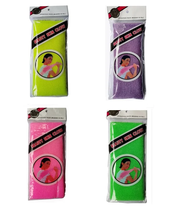 4pcs beauty skin exfoliating cloth washcloth Japanese body wash towel nylon bath polishing |