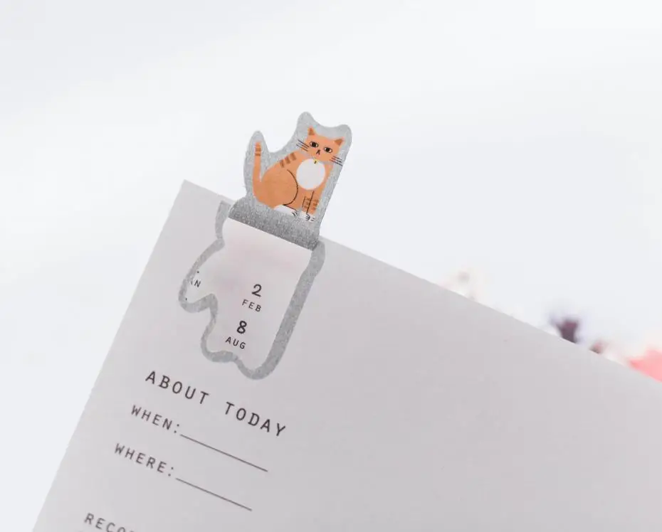 Korean Kawaii Cute Cat Home Daily Schedule Personal Planner Organizer Notebook Agenda Planbook A5 Best For Student Gift | Канцтовары для