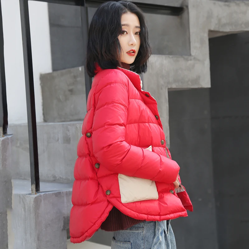 Fitaylor Новая зимняя Женская Ультра Легкая короткая куртка-пуховик в винтажном