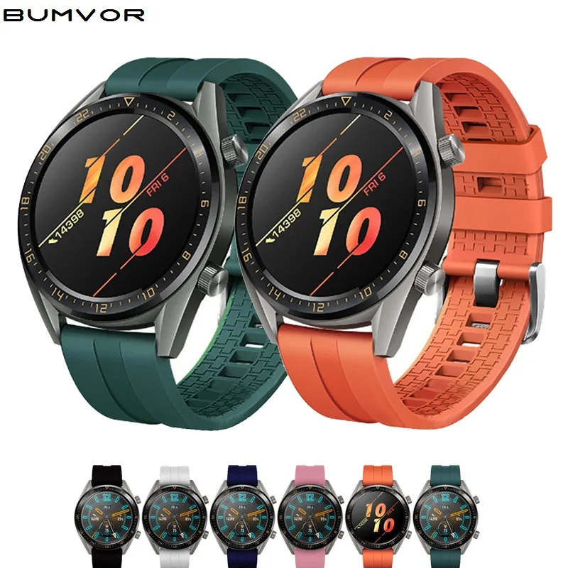 20/22 мм ремешок для часов Huawei watch GT 2 42 46 samsung galaxy Watch gear S3 Frontier amazfit gts Ремешок
