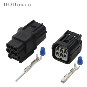 1/5/10/20/50/Sets 6 Pin HV HVG 040 Series  Female Male Cable Wiring Connector Auto Spade Plug With Terminal 6188-4908  6189-7040