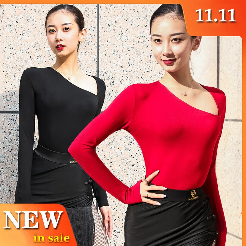 Топы для латиноамериканских танцев эластичные модельные топы женская одежда