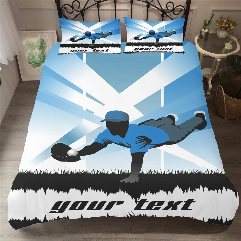 

MEI Dream бейсбольный Комплект постельного белья с пододеяльником и 3D-принтом