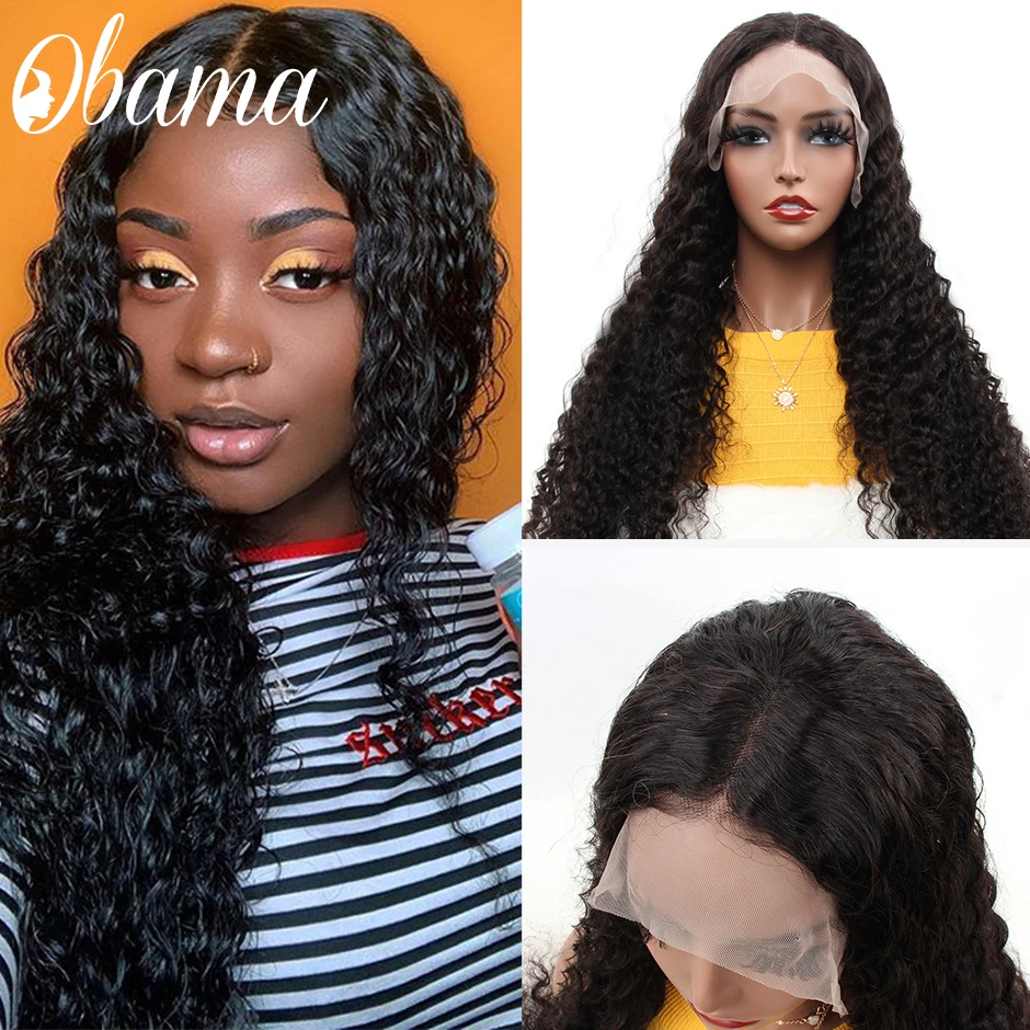 Парики с глубоким волнистым кружевом фронтальные парики из человеческих волос