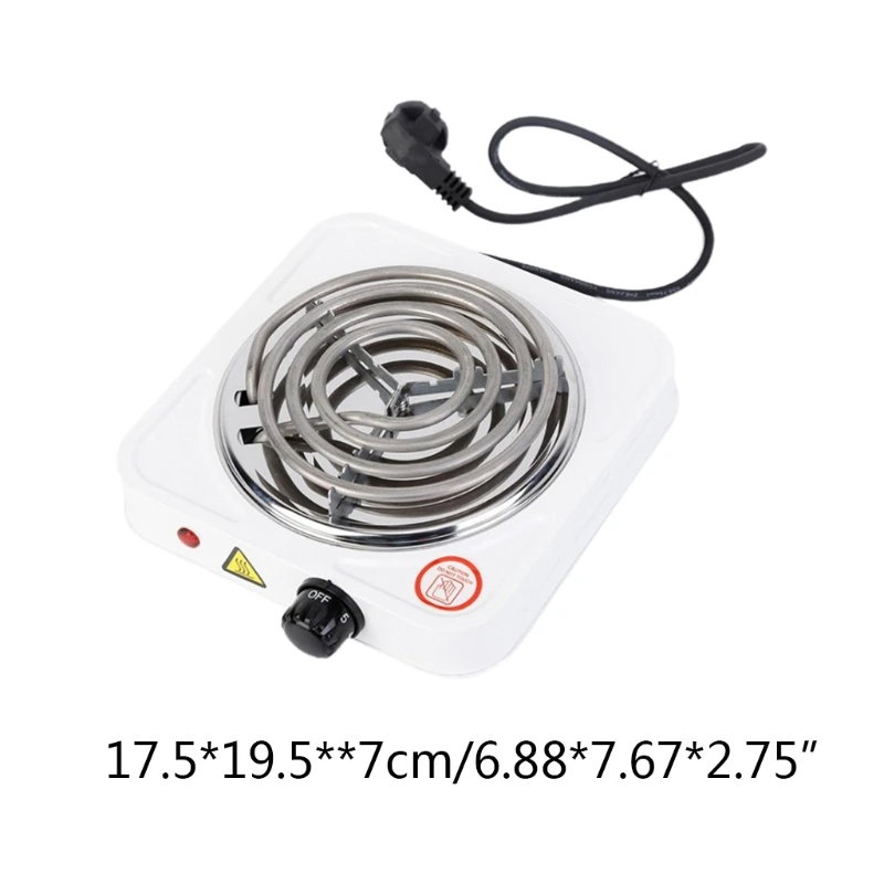 

Portable Electric Iron Burner Single Stove Mini Hotplate Adjustable Temperature Furnace Home Kitchen Cook Coffee Heater
