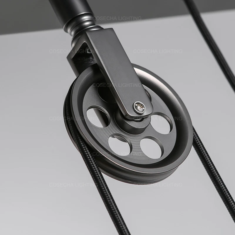 Подвесные светильники в стиле ретро винтажная лампа Лофт с регулируемой высотой