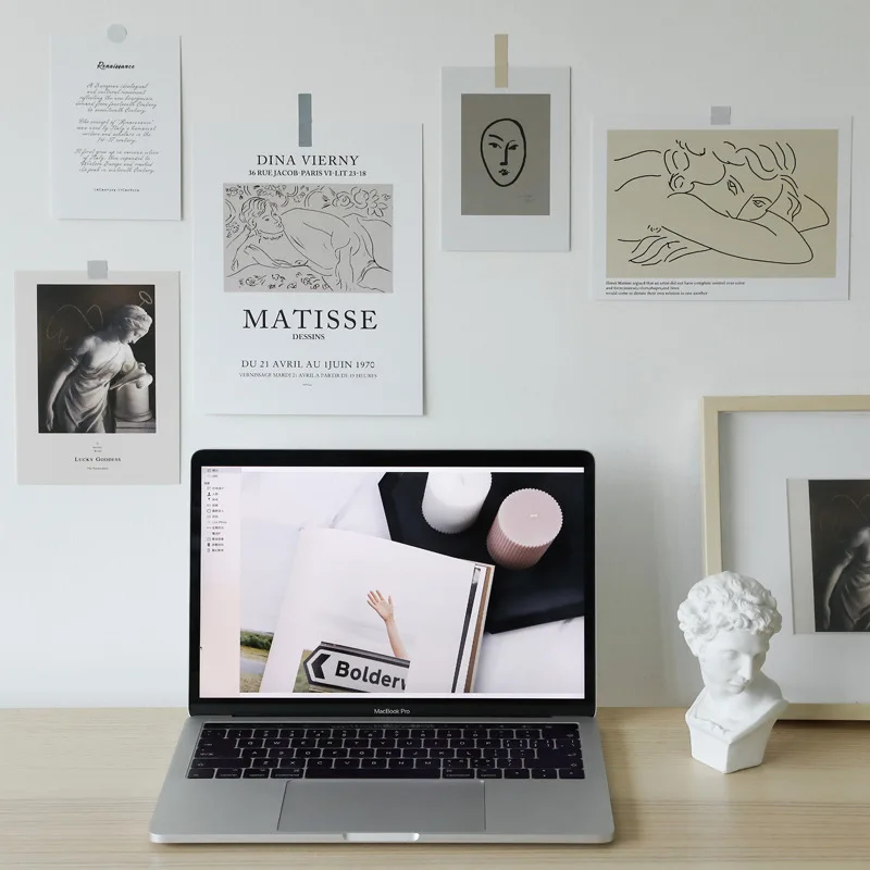 Скандинавская простая Художественная открытка настенная наклейка реквизит для