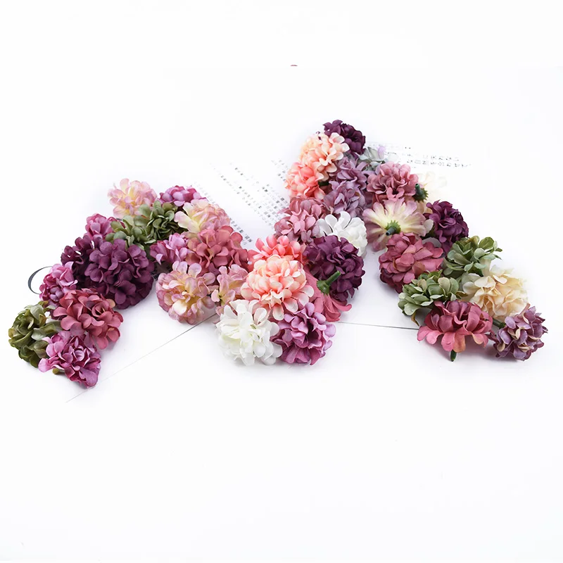 

20 Pieces Fake Carnation Wedding Flower Head Christmas Scrapbooking Home Decor Bridal Accessories Clearance Artificial Flowers