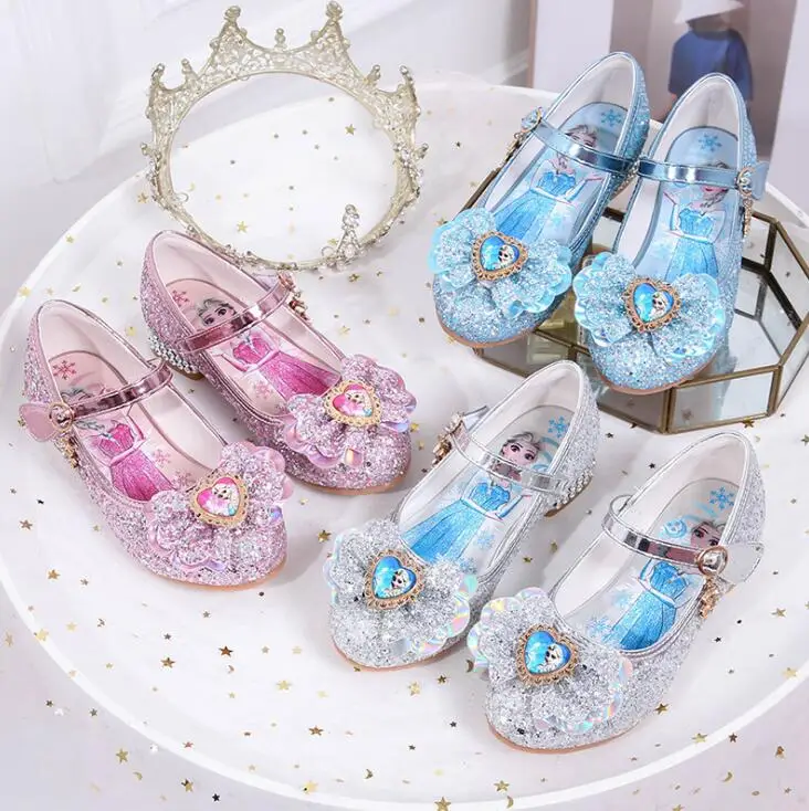 Танцевальные сандалии Принцессы Disney Холодное сердце на высоком каблуке детская