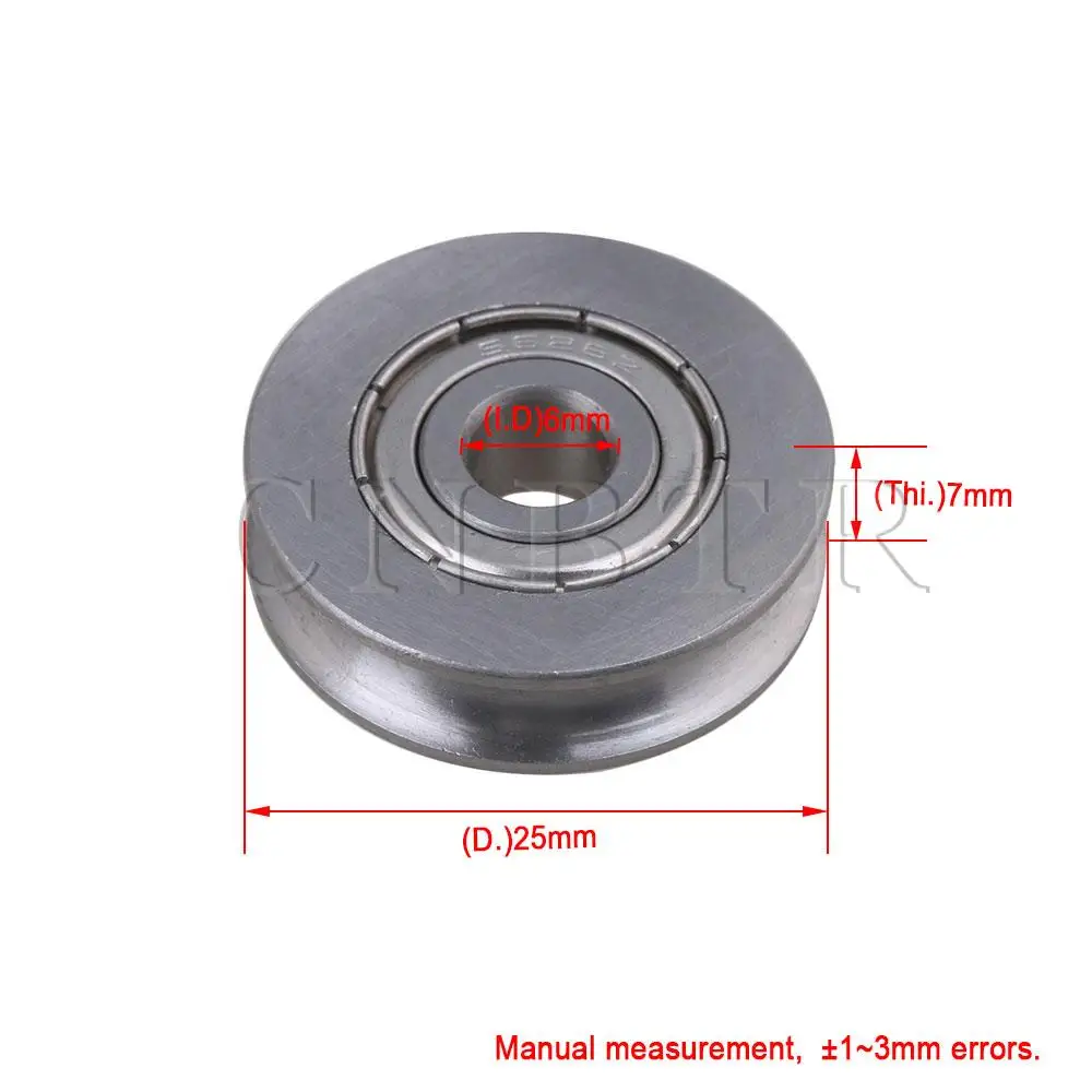 CNBTR подшипник паза рельса шкив пассивный роликовый направляющее колесо 6x25 x7mm |