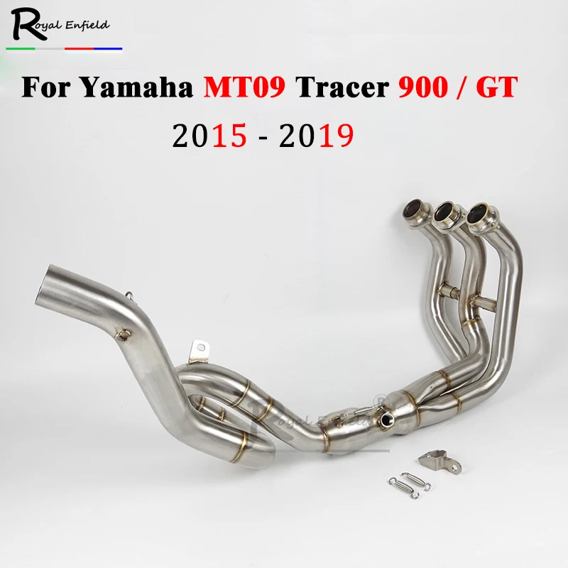 Выхлопная труба MT 09 для мотоцикла Yamaha MT09 Tracer 900 / GT 2015 2019 2018 2017 2016 без шнуровки