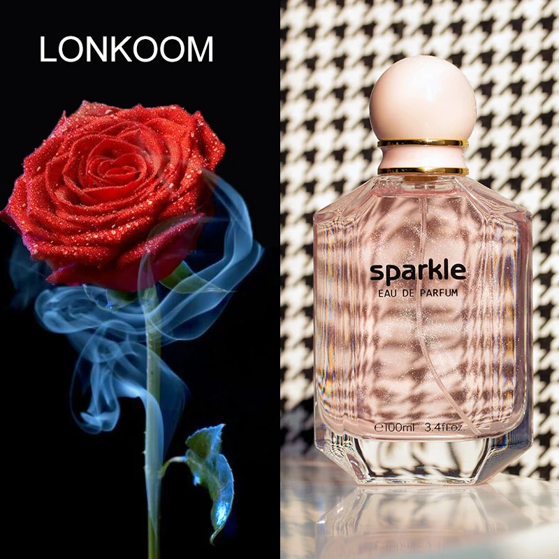 

LONKOOM 100ml Rose Floral Fragrance Perfume for Women