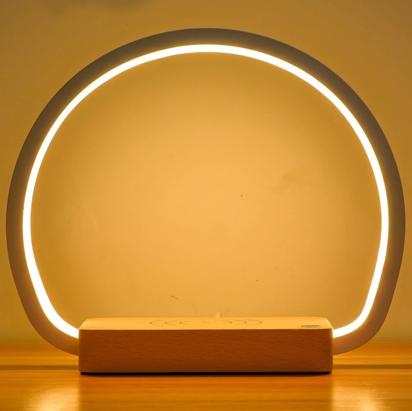 

LED Book Reading Lamp With Touch Night Lights Bedroom Bedside Light 3 Brightness Luxury With Wireless USB Charging