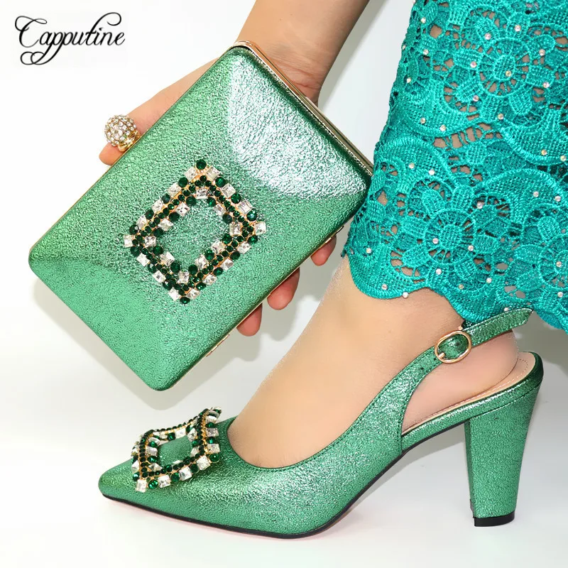 Capputine/новый модный элегантный Кристальный итальянский вечерний комплект из