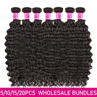 deep wave bundles wholesale price brazilian hair bundles 100 unpressed virgin human hair bundles deep wave hair for black women