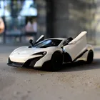 Модель автомобиля Welly 1:24 McLaren 675 LT из белого сплава, отлитые и игрушечные автомобили, коллекционные подарки, игрушка для транспортировки без дистанционного управления