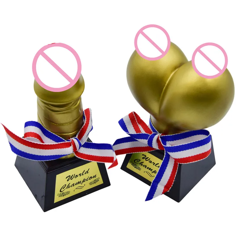 Men and women fun trophy spoof ornaments adult jj chest champion cup Valentine's day party decoration birthday figurines | Дом и сад