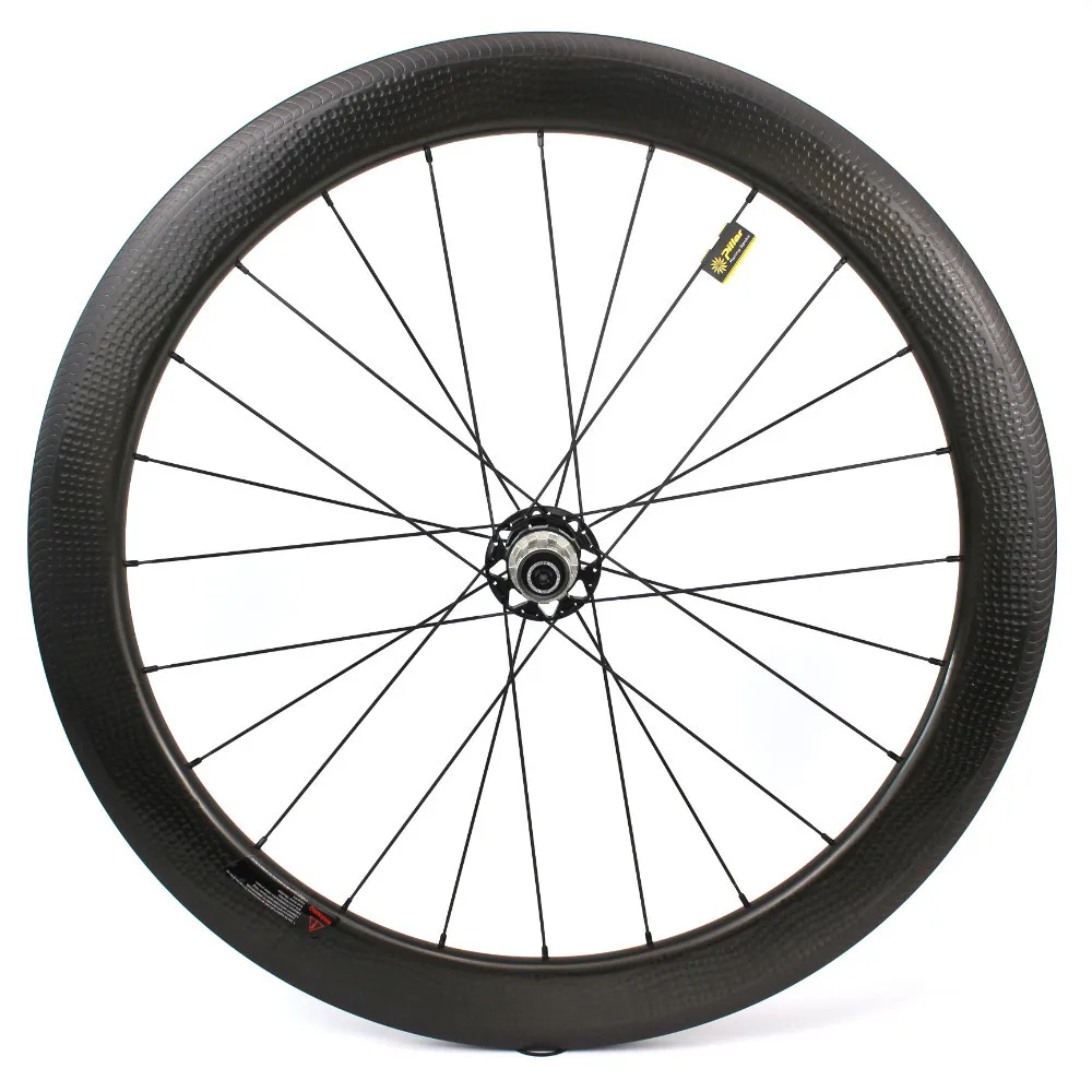 Колеса ELITEWHEELS 58 мм Глубина Dimple углеродное волокно Колесная 700c дорожный велосипед
