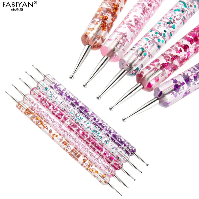 Кисти для нейл-арта с тонким акриловым лайнером и точечным стержнем удлинитель