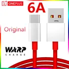 Оригинальный Oneplus 7 Pro Warp Charge Red 6A Line USB Type C Snel Opladen Line синхронизации данных для Oneplus 3 3T 5 5T 6 6T 7