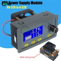 dc dc 6 32v to 0 32v 5a digital power supply voltage regulator buck converter module with lcd display step down with fan