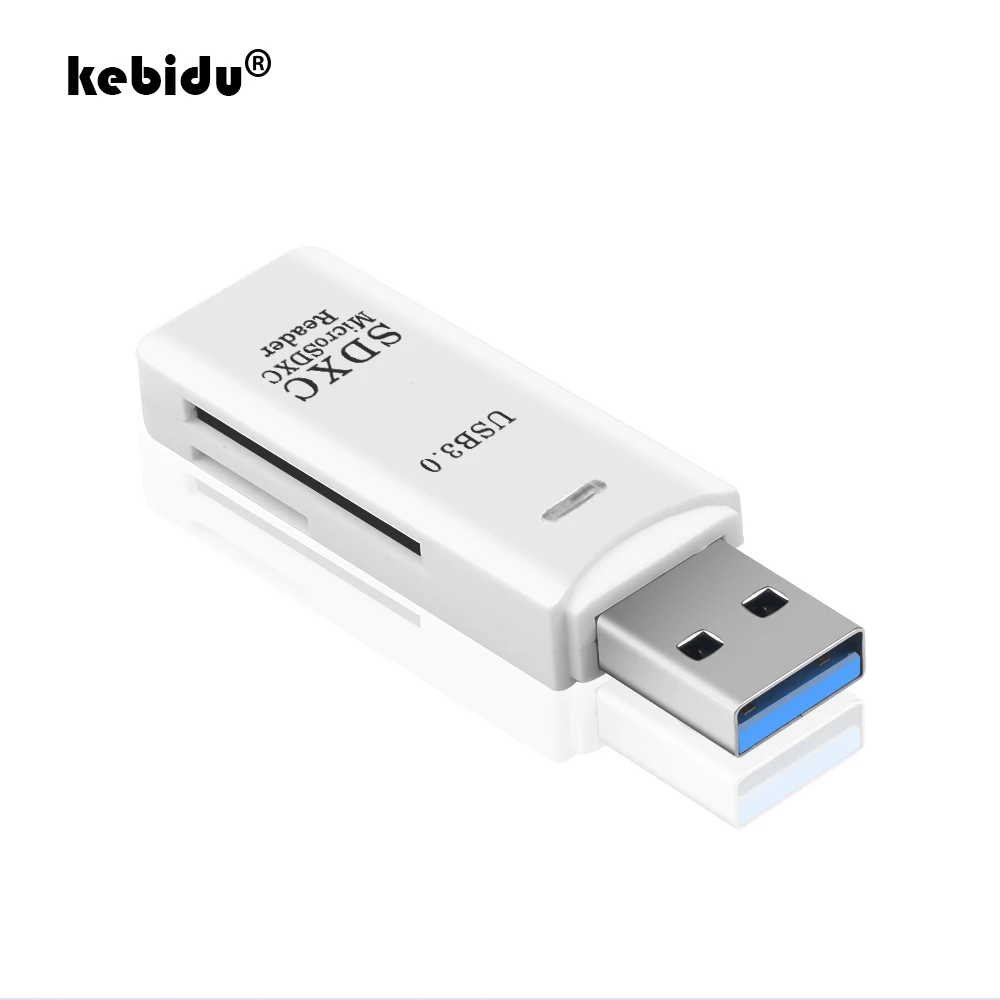 Kebidu 2 в 1 USB 3.0 SDHC SDXC Micro SD кардридер SD/MicroSD/TF Trans flash карта 3 0 адаптер преобразователь