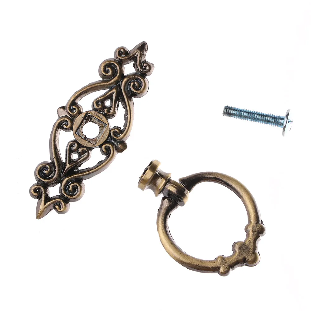 Новое поступление 5 видов винтажный круглые ручки для шкафа На ящики комод дверь