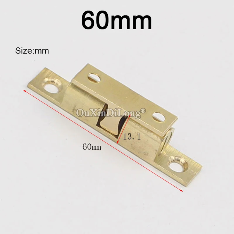 BRAND NEW 10PCS 60mm Pure Brass Cupboard Drawer Cabinet Double Ball Catch Door Latch Touch Beads | Обустройство дома