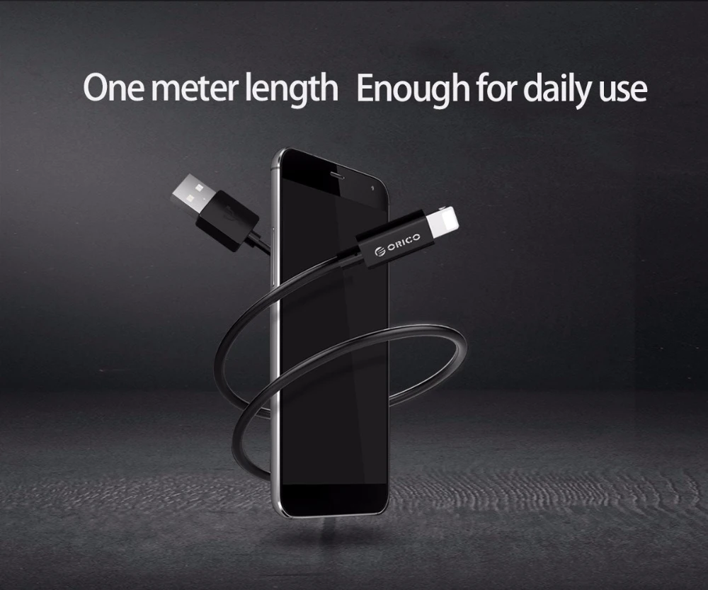 ORICO USB Cable For iPhone X 8 8plus 2A Fast Charging Data Sync Reversible lighting 7 7plus 6 6s 6plus iPad | Мобильные телефоны и