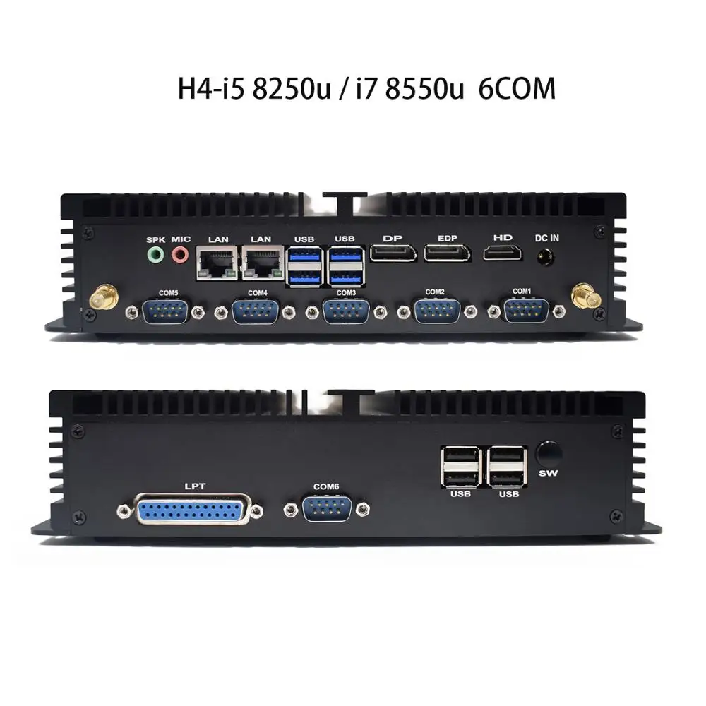 

Industrial mini computer Intel core i5 8250U i7 8550U 2*ddr4 2 lan 2.4G/5G Wifi tiny form pc itx RS485 HD2.0 WiFi Windows10